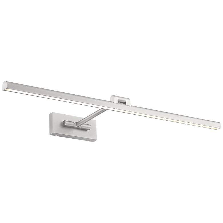 Image 1 Reed 3"H x 32.5"W 1-Light Picture Light in Brushed Nickel
