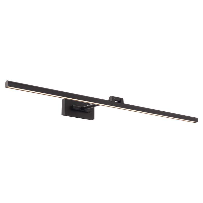 Image 3 Reed 3"H x 42"W 1-Light Picture Light in Black more views