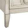Reeds 19" Wide White 3-Drawer Wood Accent Table in scene