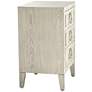 Reeds 19" Wide White 3-Drawer Wood Accent Table in scene