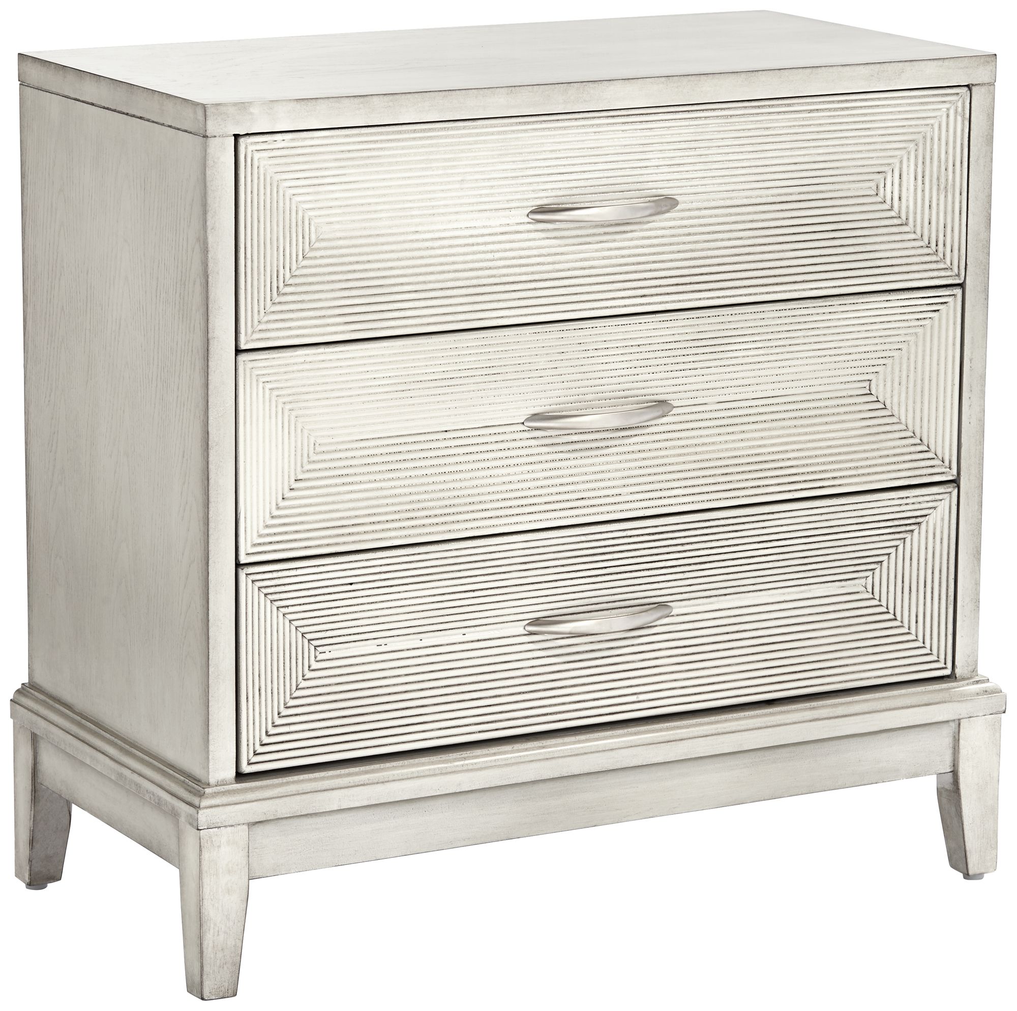 White accent deals chest with drawers