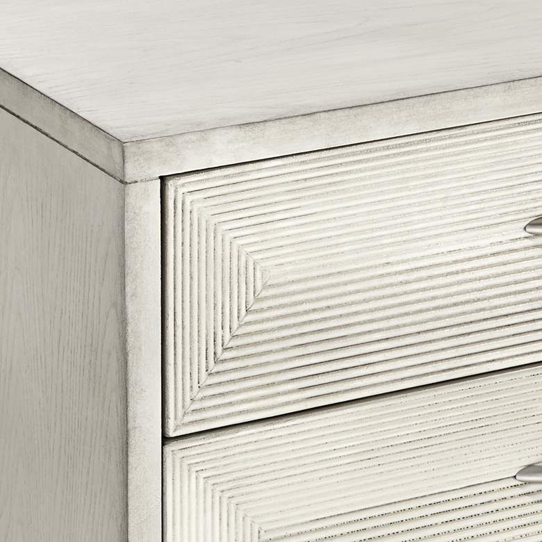 Image 3 Reeds 31 1/2" Wide White 3-Drawer Wood Accent Chest more views