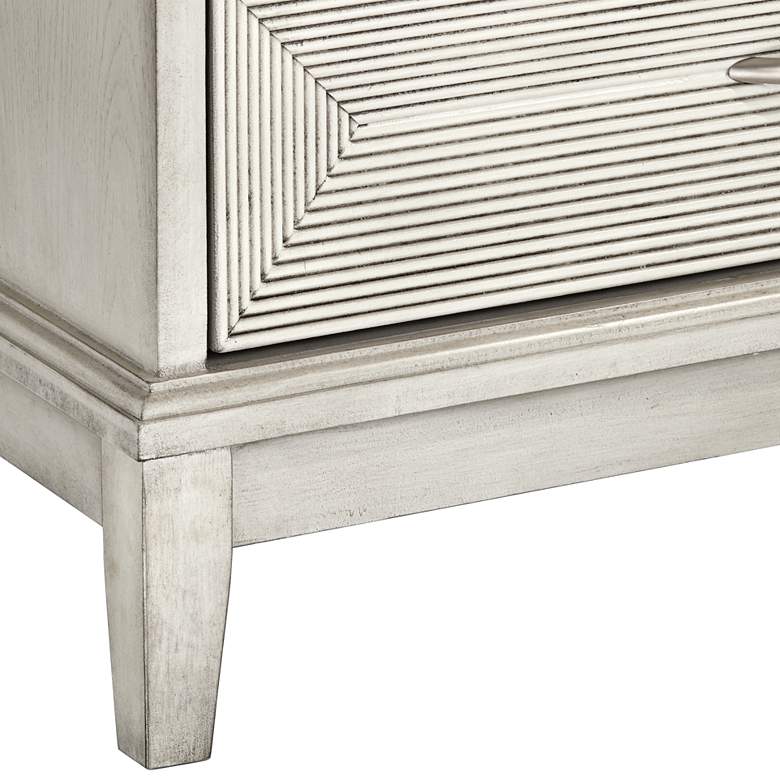 Image 5 Reeds 31 1/2 inch Wide White 3-Drawer Wood Accent Chest more views