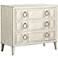 Reeds 39 1/2" Wide White Wood 3-Drawer Accent Chest