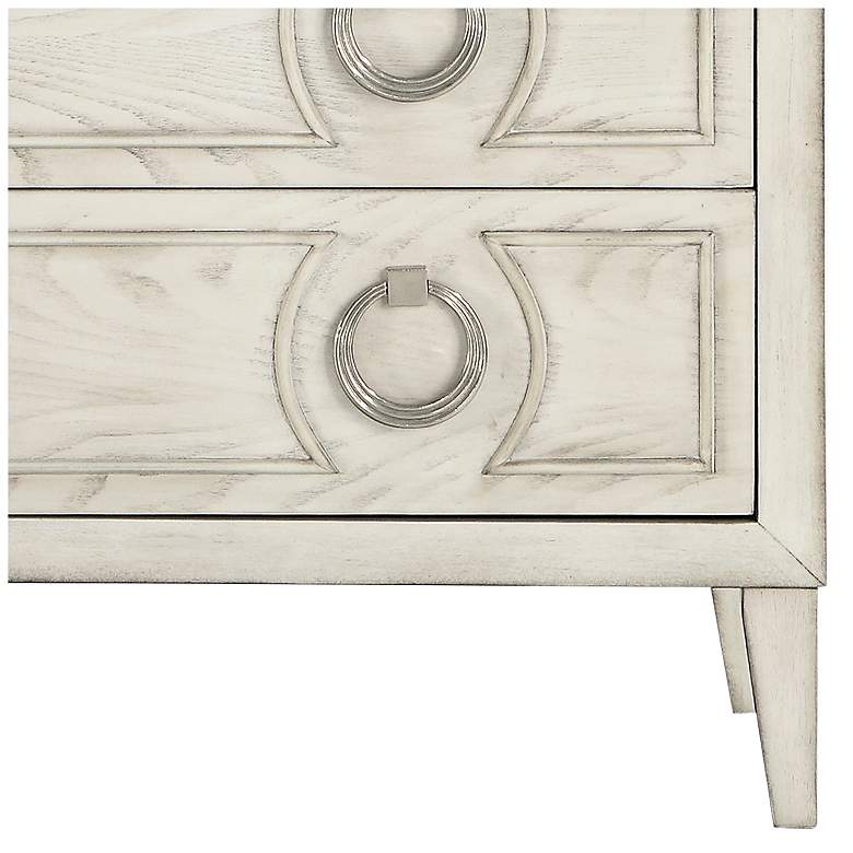 Image 4 Reeds 39 1/2" Wide White Wood 3-Drawer Accent Chest more views