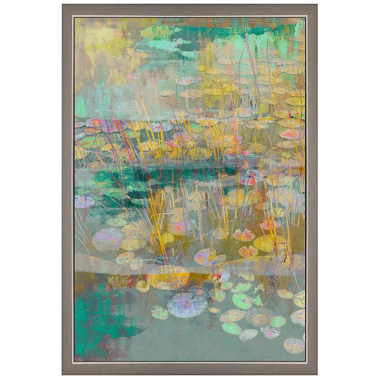 Image 1 Reeds and Lilies I 39"H Rectangular Giclee Framed Wall Art