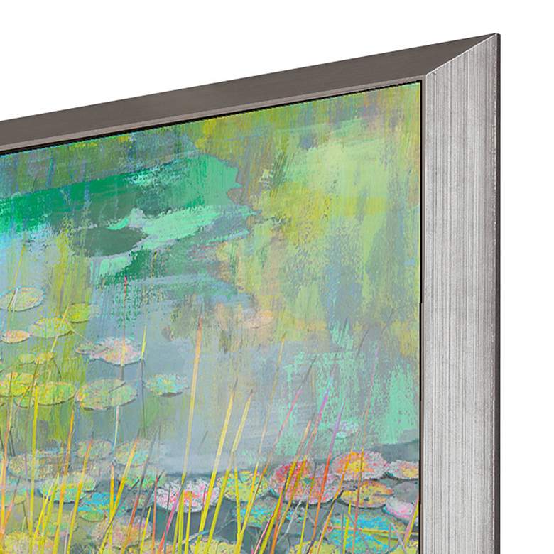 Image 2 Reeds and Lilies II 39"H Rectangular Giclee Framed Wall Art more views