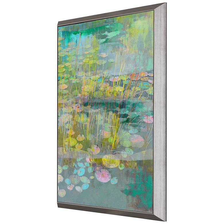 Image 3 Reeds and Lilies II 39"H Rectangular Giclee Framed Wall Art more views