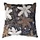 Reef Black 22" Square Hand-Made Accent Pillow