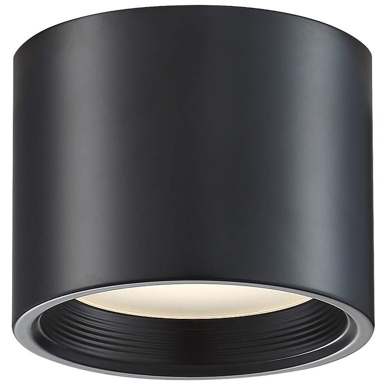 Image 1 Reel 5 1/4" Wide Black LED Ceiling Light
