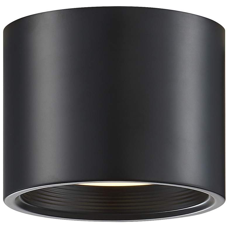 Image 3 Reel 5 1/4" Wide Black LED Ceiling Light more views