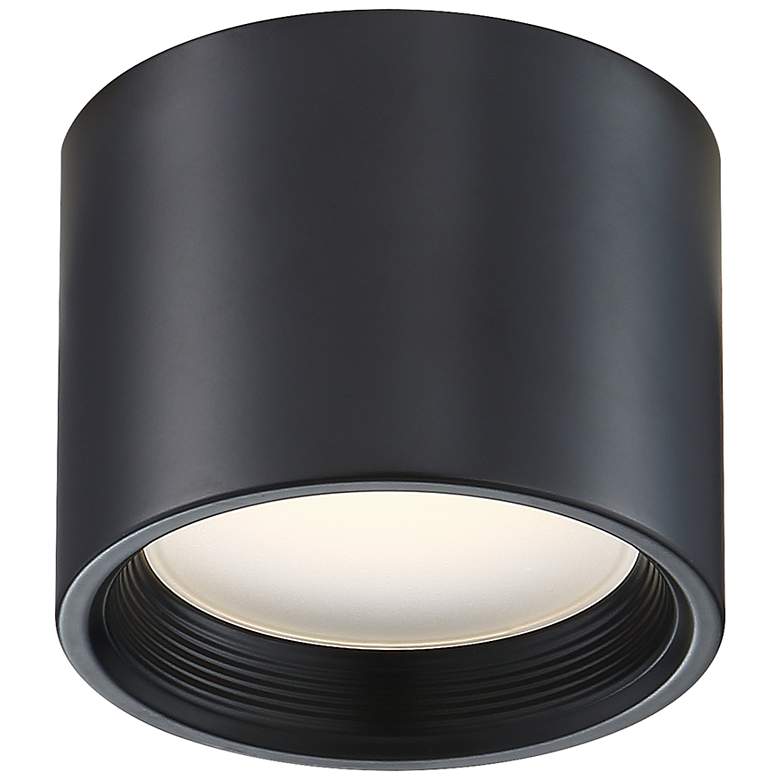 Image 4 Reel 5 1/4" Wide Black LED Ceiling Light more views