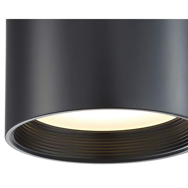 Image 5 Reel 5 1/4" Wide Black LED Ceiling Light more views