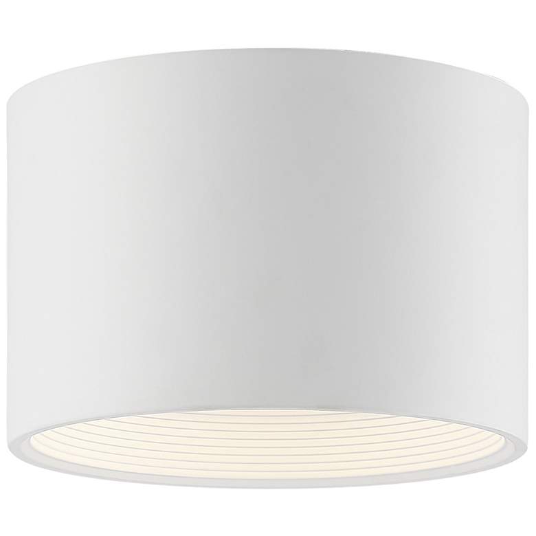 Image 4 Reel 8" Wide White Dimmable LED Drum Ceiling Light more views