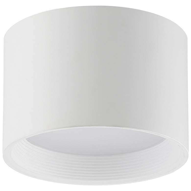 Image 7 Reel 8" Wide White Dimmable LED Drum Ceiling Light more views