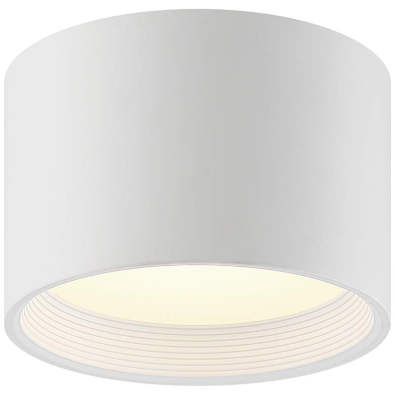 Image 1 Reel 8 inch Wide White LED Cylinder Ceiling Light