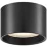Reel 8" Wide Black LED Cylinder Ceiling Light