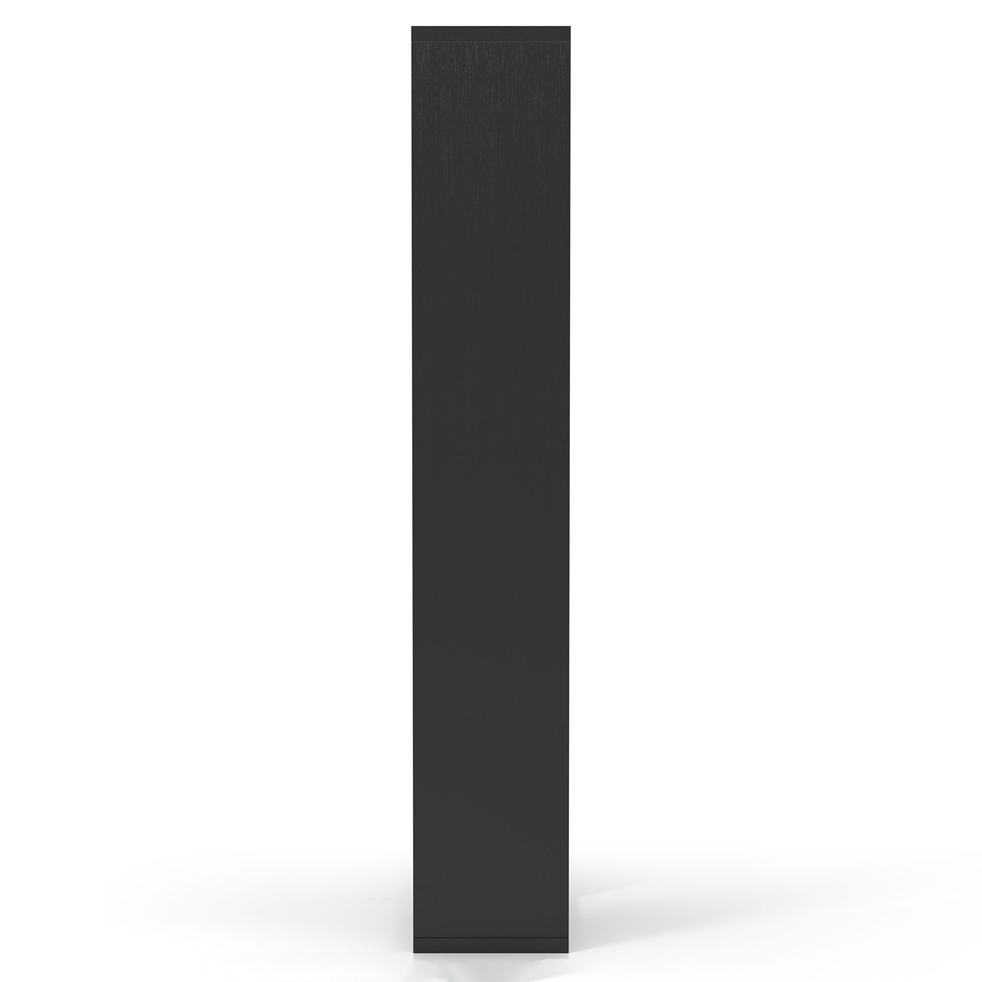 Image 3 Reena 71" High Black Wood Modern Geometric Bookcase more views