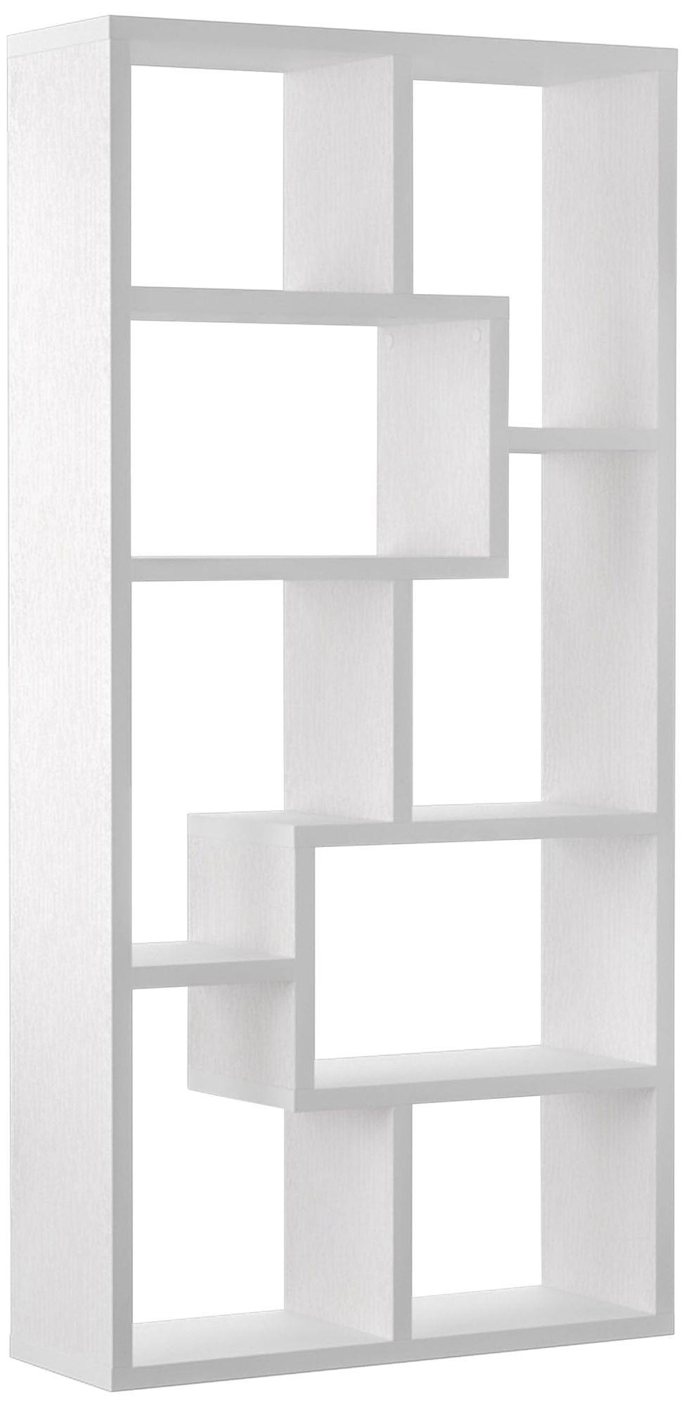 White modern online bookcase