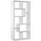 Reena 71" High White Wood Modern Geometric Bookcase