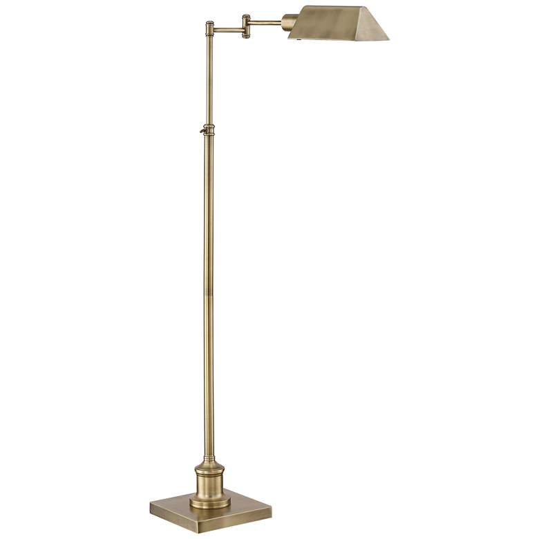 Image 7 Reency Hill Jenson Aged Brass Pharmacy Floor Lamp with Smart Socket more views