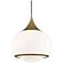 Reese 1 Light Large Pendant Aged Brass