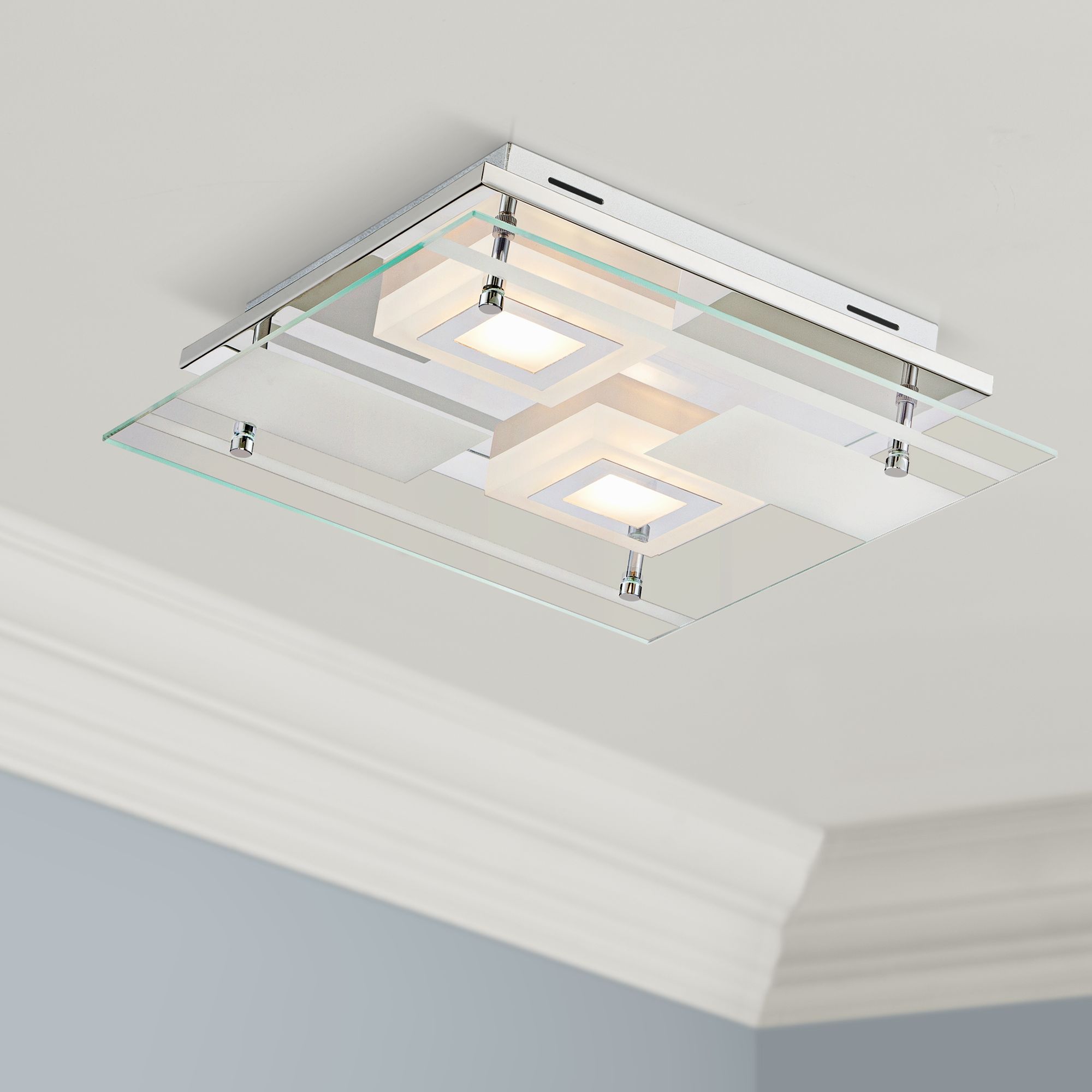 glass led ceiling light