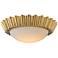 Reese 15 1/2" Wide Gold Leaf LED Ceiling Light