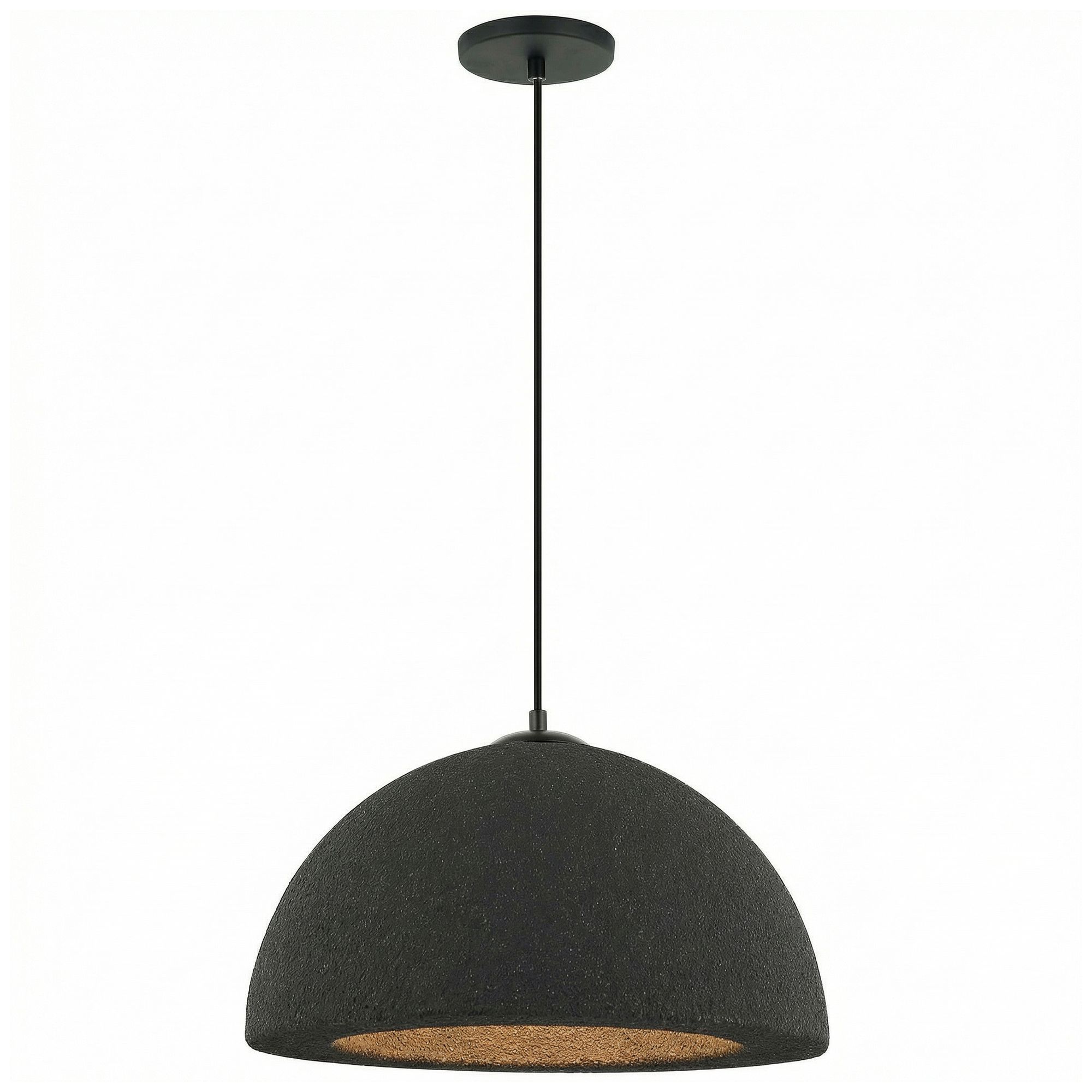 Image 2 Reese 16" Wide Matte Black Pendant more views