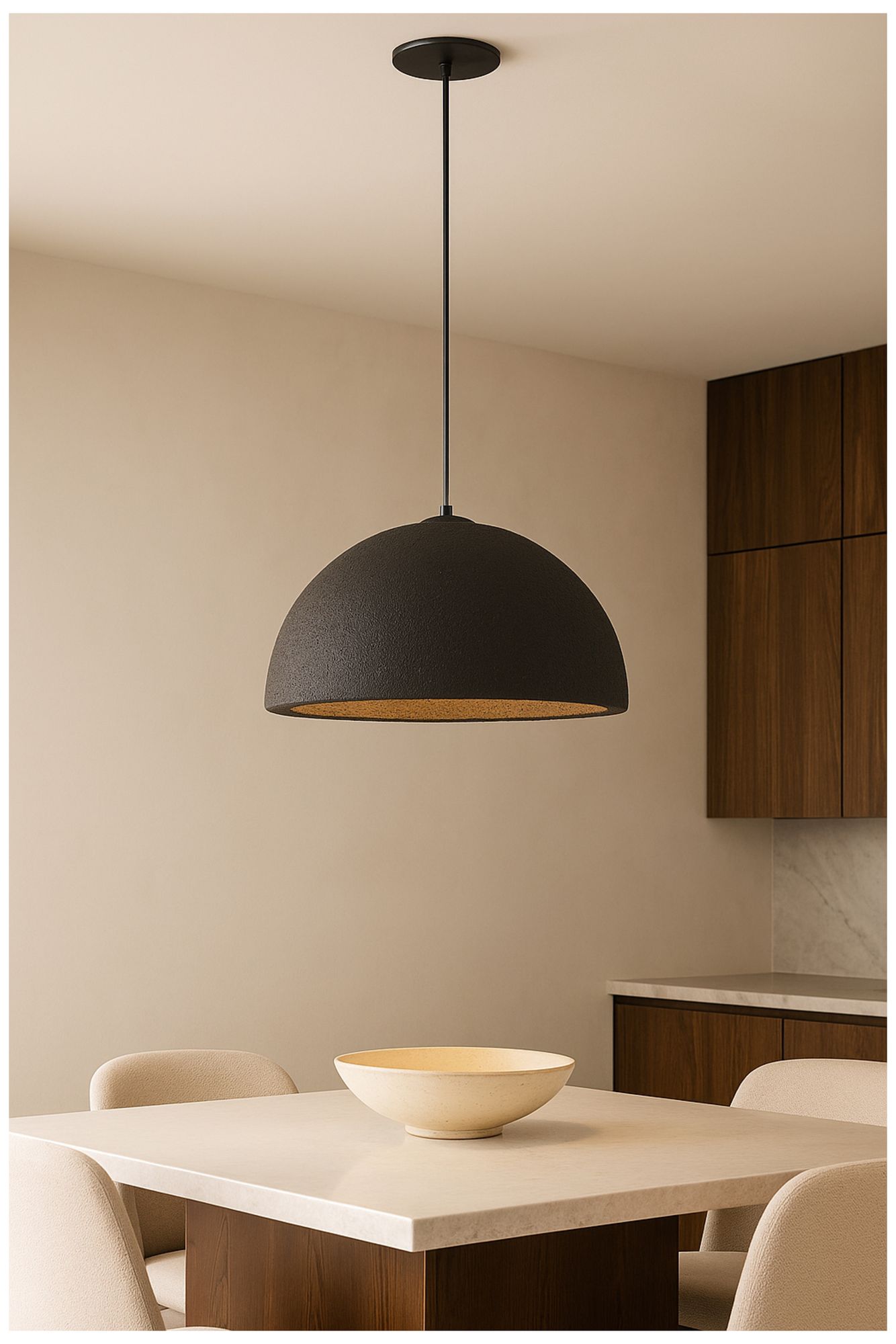 Image 3 Reese 16" Wide Matte Black Pendant more views