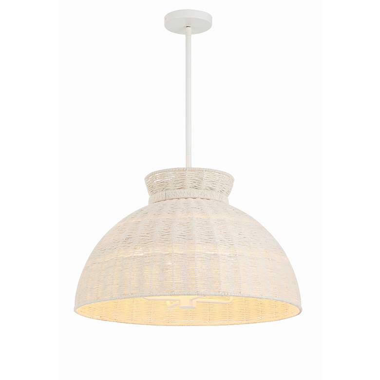 Image 2 Reese 4 Light Matte White Pendant more views