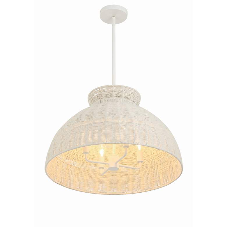 Image 4 Reese 4 Light Matte White Pendant more views