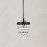 1_Reese 9" Wide Black and Clear Crystal Mini Pendant