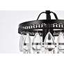 7_Reese 9" Wide Black and Clear Crystal Mini Pendant more views