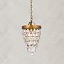 Thumbnail2 of Reese 9" Wide Brass Crystal Mini Pendant