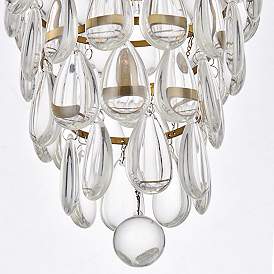 Image5 of Reese 9" Wide Brass Crystal Mini Pendant more views