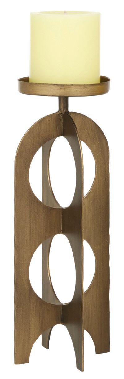 Image 2 Reese Metal Pillar Candle Holders Set of 3 more views