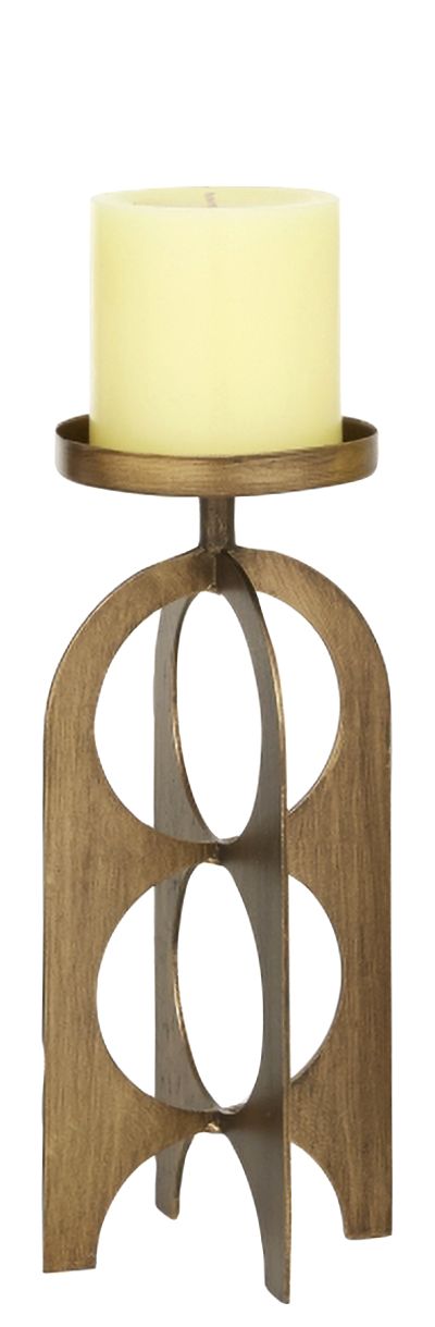 Image 3 Reese Metal Pillar Candle Holders Set of 3 more views