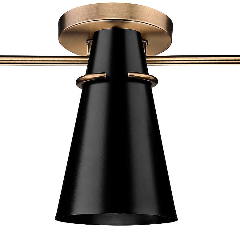 Image 4 Reeva 29 1/4" Wide Modern Brass 3-Light Ceiling Light more views