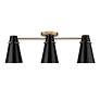 4_Reeva 29 1/4" Wide Modern Brass 3-Light Ceiling Light more views