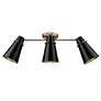 7_Reeva 29 1/4" Wide Modern Brass 3-Light Ceiling Light more views