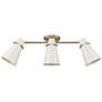 3_Reeva 29 1/4" Wide Modern Brass Glossy 3-Light Ceiling Light