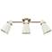 Reeva 29 1/4" Wide Modern Brass Glossy 3-Light Ceiling Light