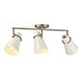 5_Reeva 29 1/4" Wide Modern Brass Glossy 3-Light Ceiling Light more views