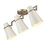 6_Reeva 29 1/4" Wide Modern Brass Glossy 3-Light Ceiling Light more views
