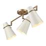 Reeva 29 1/4" Wide Modern Brass Glossy 3-Light Ceiling Light in scene