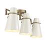 Reeva 29 1/4" Wide Modern Brass Glossy 3-Light Ceiling Light in scene