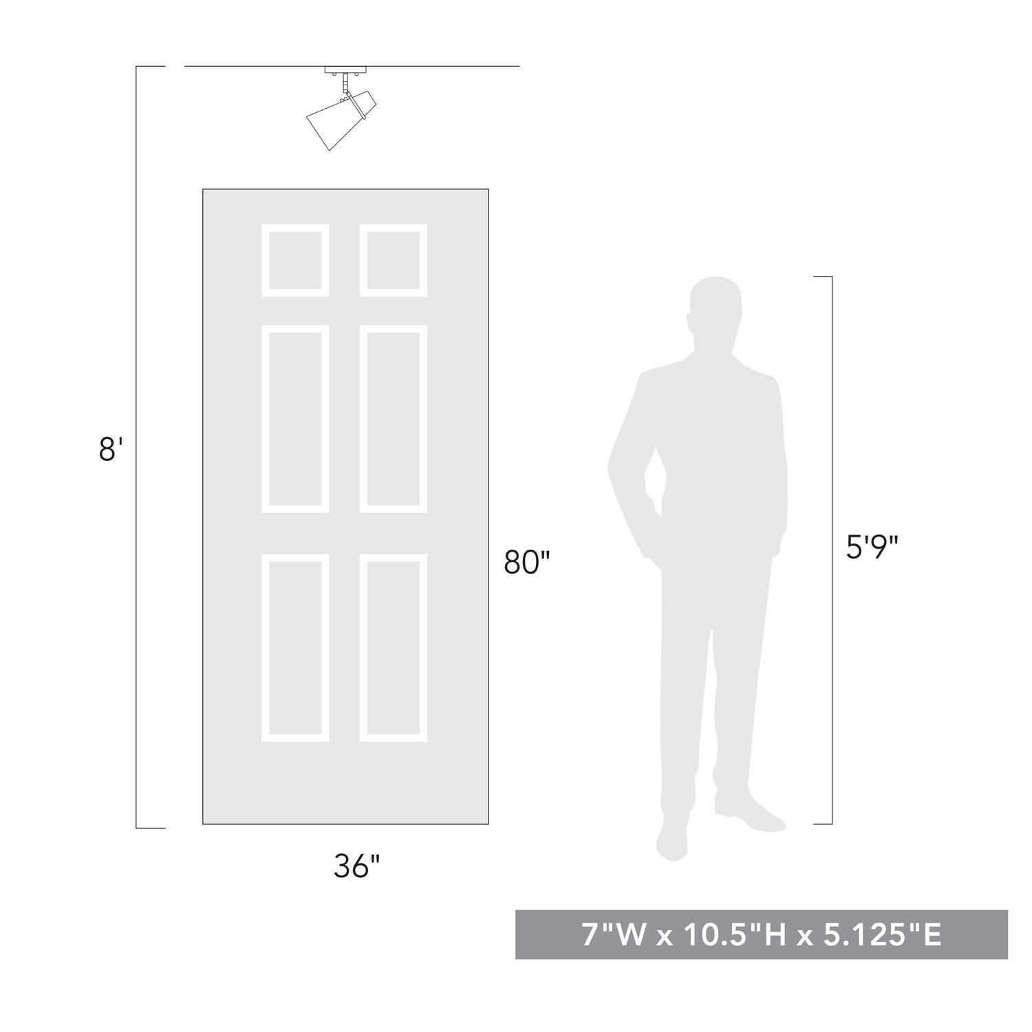 Image 7 Reeva 7" Wide Modern Brass and Matte Black Ceiling Light more views