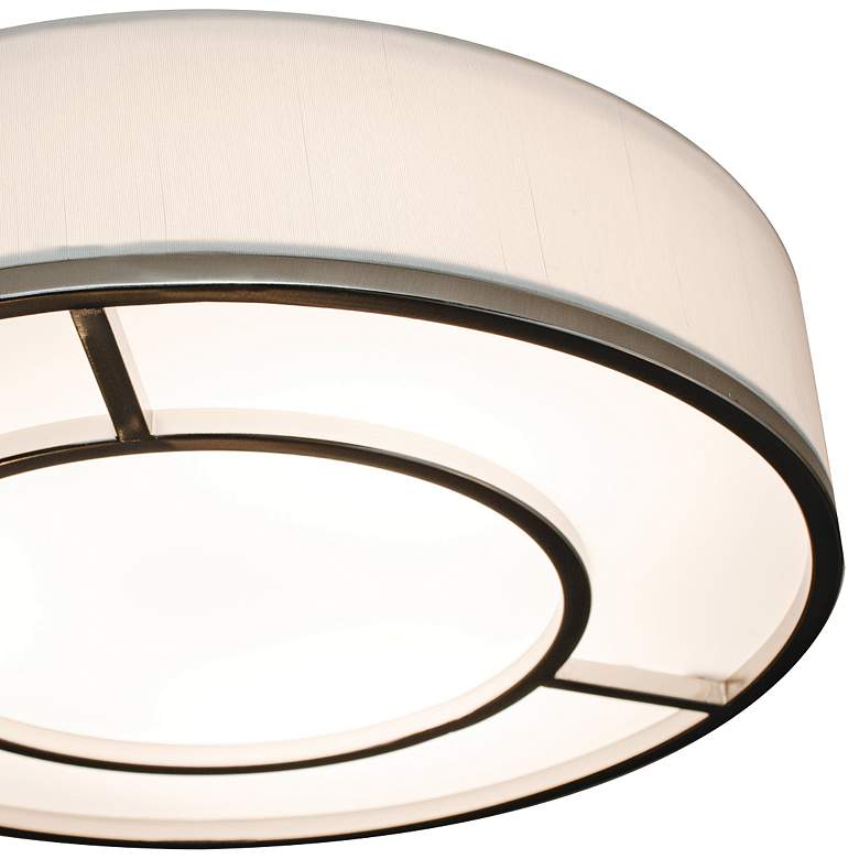 Image 2 Reeves 16 inch Wide Satin Nickel LED Ceiling Light more views