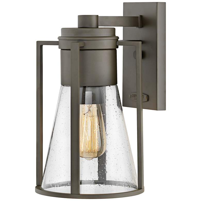 Image 1 Refinery 12 3/4" High Oil-Rubbed Bronze Outdoor Wall Light